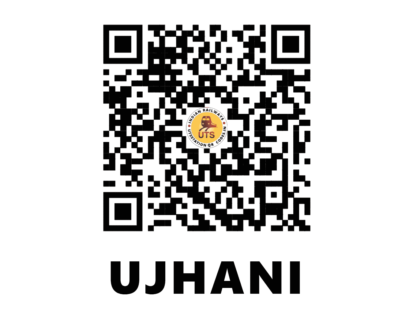 UTS QR Code for UJHANI - UJH - NE (UTTAR PRADESH)
